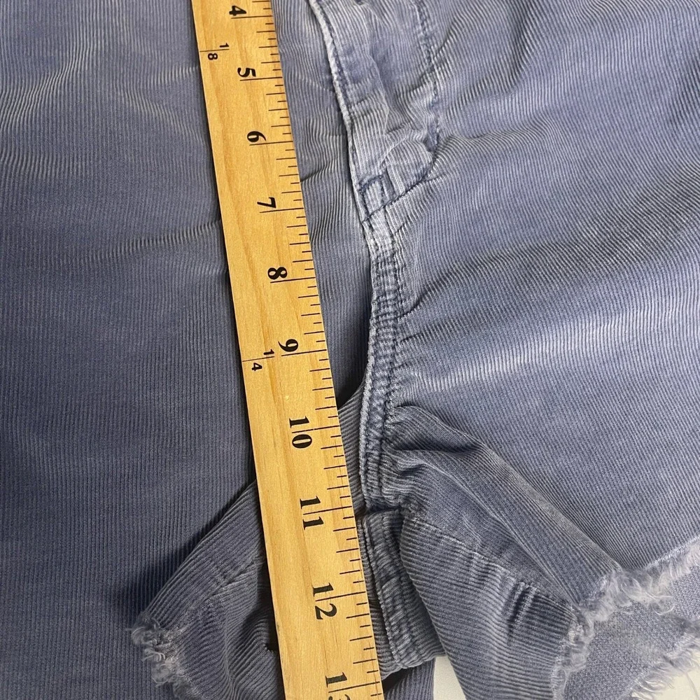 American Eagle 90s Boyfriend Corduroy Shorts 14 Blue Boho Retro Grunge Carpenter